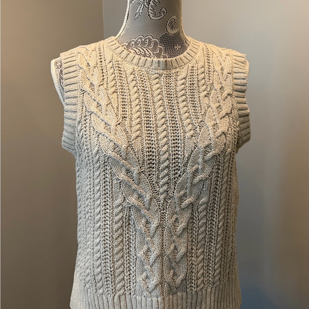 Rachel Zoe Cableknit Sleeveless Sweater